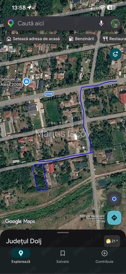 vand teren intravilan deschidere la strada 43 metri x28 metri