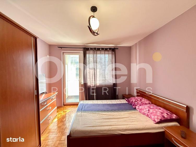 Apartament cu 2 camere semidecomandat, mobilat în Central