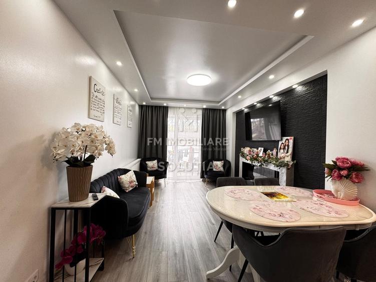 Apartament cu 3 camere semidecomandat, mobilat în Est