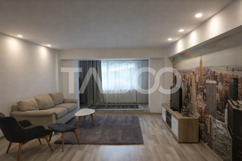 Apartament cu 3 camere decomandat, mobilat în Central