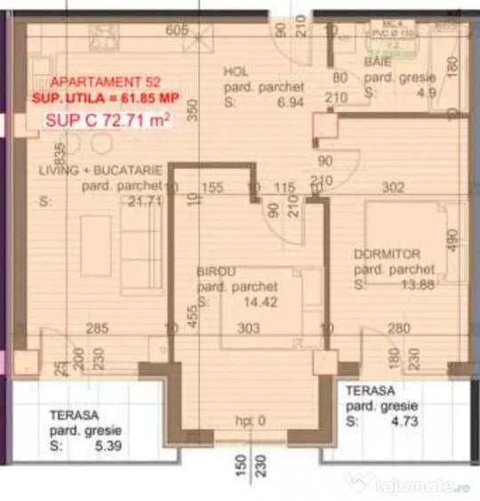 Apartament cu 3 camere decomandat în Independenței
