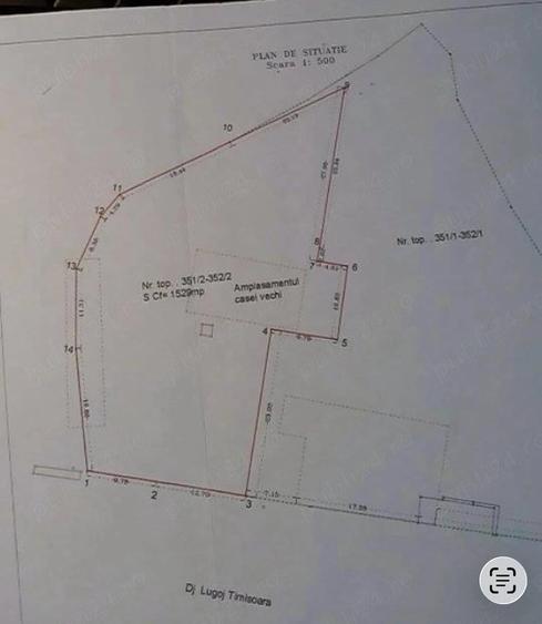 Teren de 1529 mp, în Central