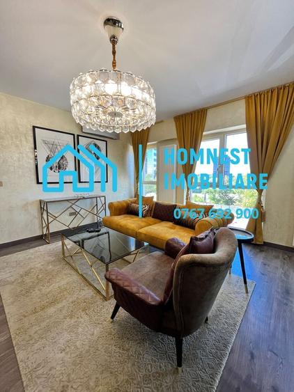 Apartament cu 3 camere semidecomandat, mobilat în Barbu Văcărescu