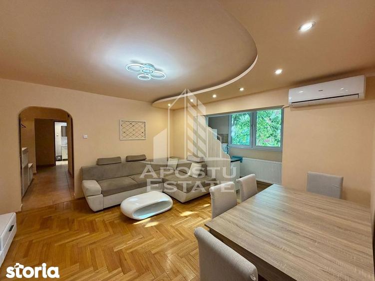 Apartament cu 3 camere, mobilat în Girocului