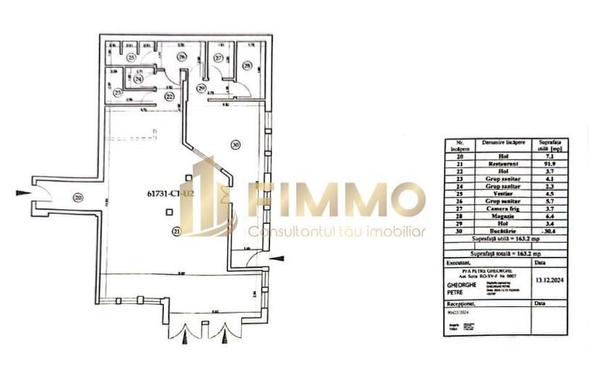 Spatiu comercial | 163 mp | Amenajare conf cerinte | ID: 1028 - 1