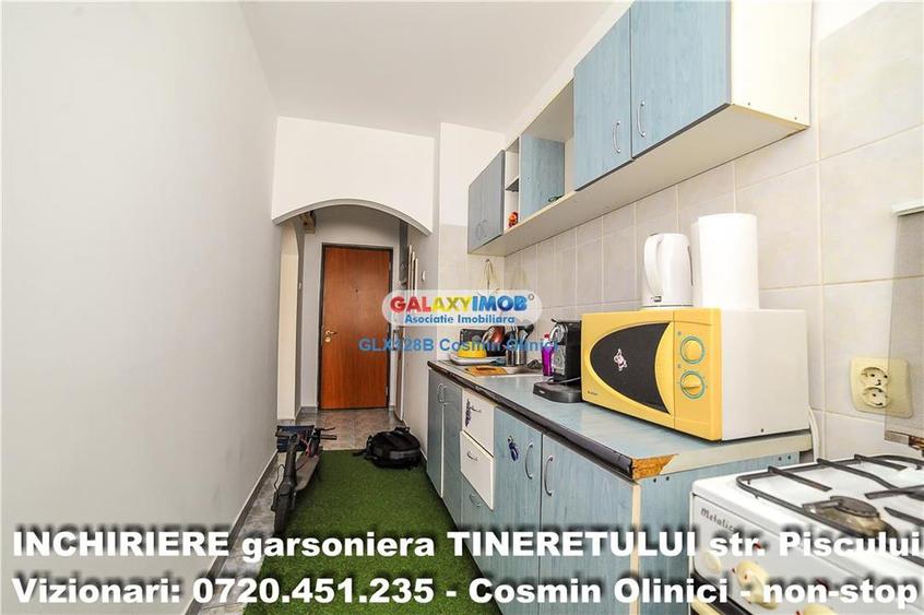 Garsonieră decomandată, mobilată în Tineretului