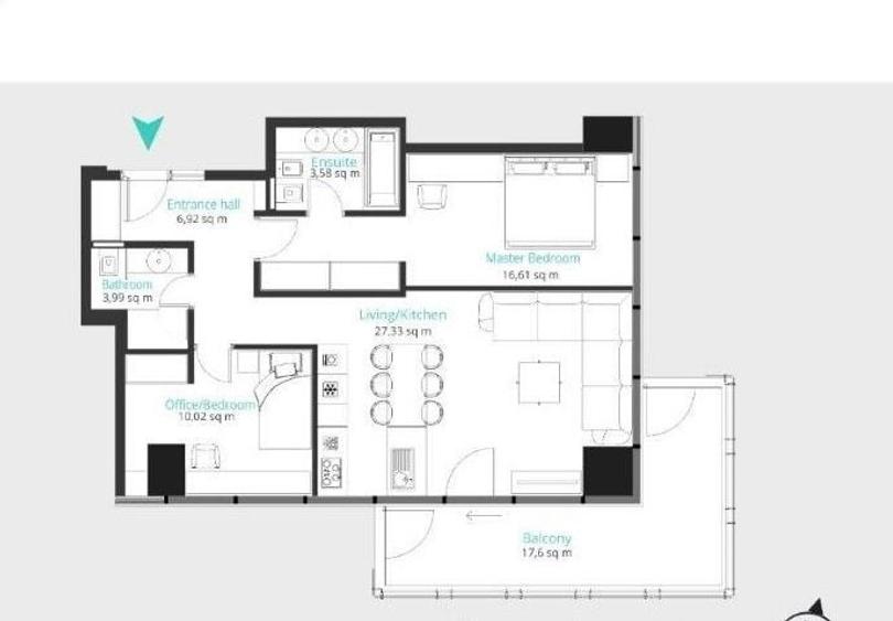 Apartament cu 3 camere decomandat în Floreasca