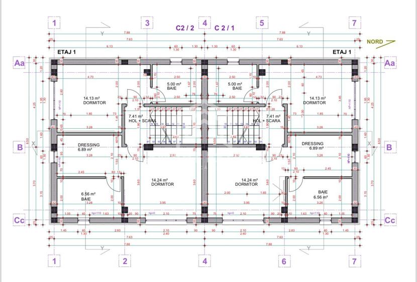 Duplex cu 4 camere cu Canalizare în Theodor Pallady