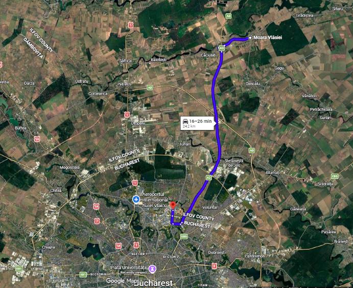 Teren Construcții intravilan de 2248 mp, în Moara Vlăsiei