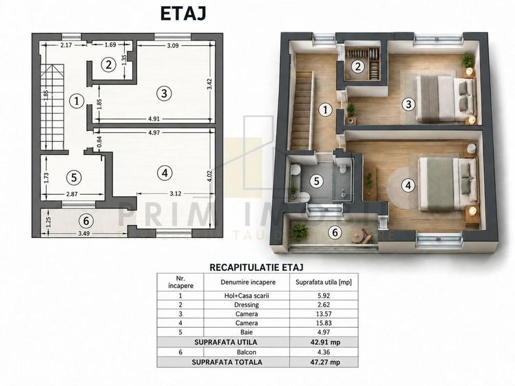 Casă cu 3 camere cu Teren 447 Mp în Bucium