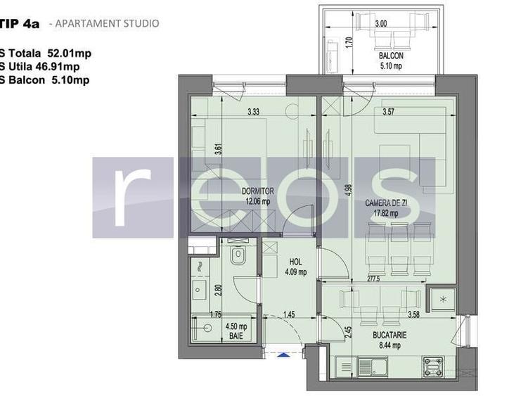 Apartament cu 2 camere în Pipera