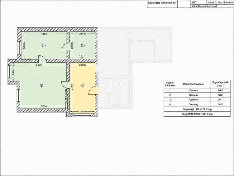 Apartament cu 2 camere semidecomandat în Pache Protopopescu