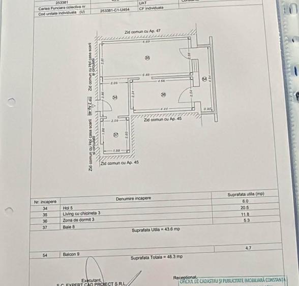 Apartament cu 2 camere semidecomandat în Tomis Nord