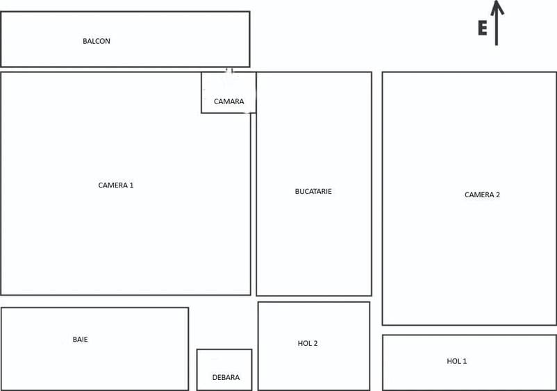 Apartament cu 2 camere decomandat în Mărăști