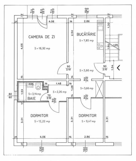 Ap. cu 3 camere - Tip C - Et. 4 - Rogerius - IMOBIHOR - 5