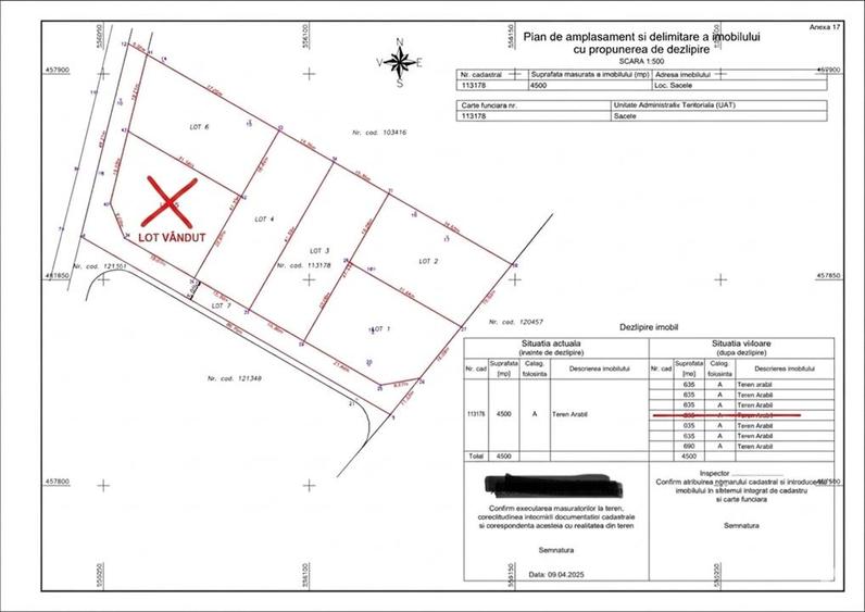 Teren Construcții intravilan de 635 mp, în Electroprecizia