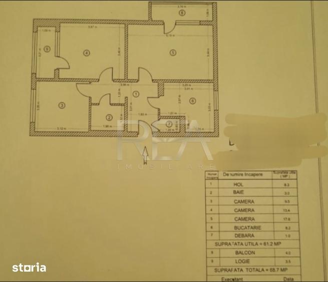 Apartament cu 3 camere decomandat în Drumul Taberei