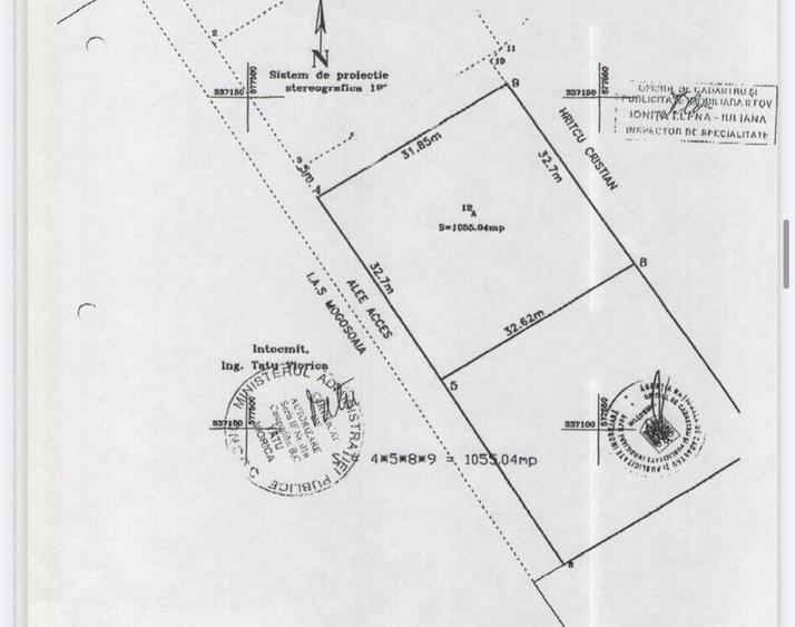 Teren Construcții intravilan de 1108 mp, în Mogoșoaia