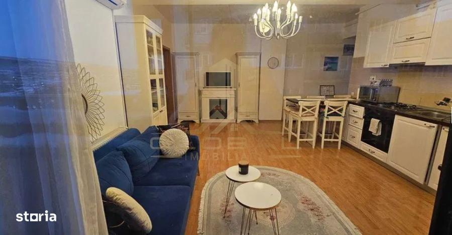 Apartament cu 3 camere semidecomandat, mobilat în Bună Ziua