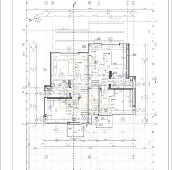 Duplex cu 3 camere cu Canalizare în Moșnița Nouă