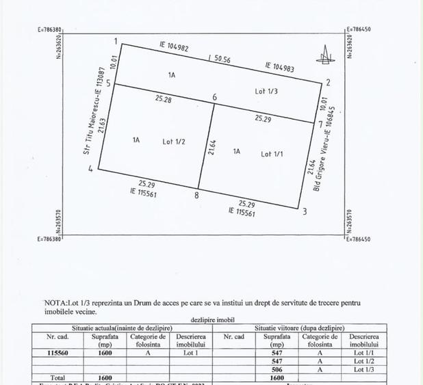 Teren Construcții intravilan de 500 mp, în Mangalia