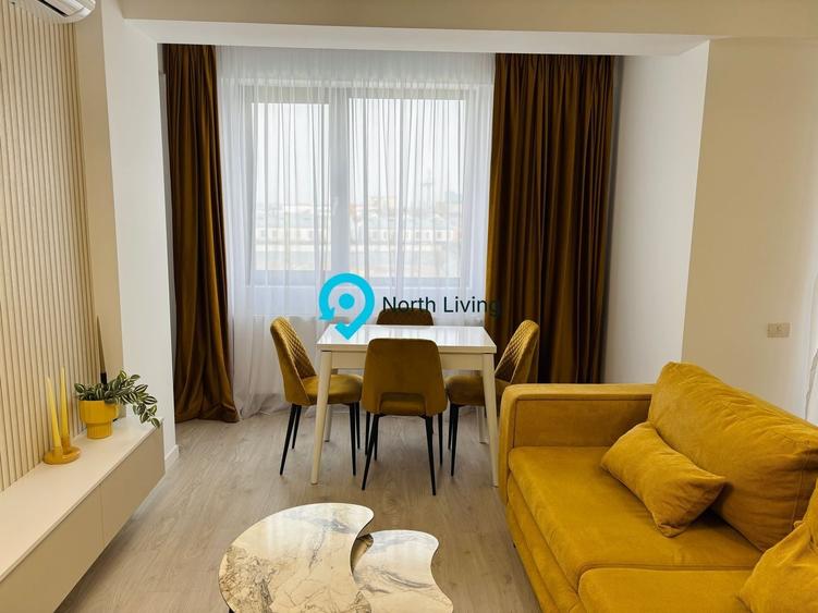 Apartament cu 2 camere, mobilat în Pipera