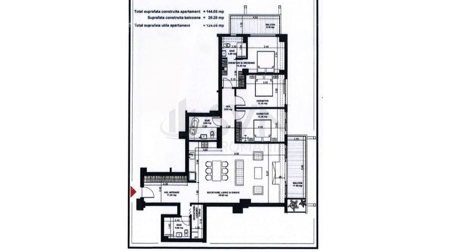 Apartament cu 4 camere decomandat în Aviației