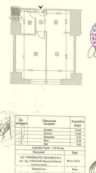Apartament cu 2 camere decomandat în Vitan
