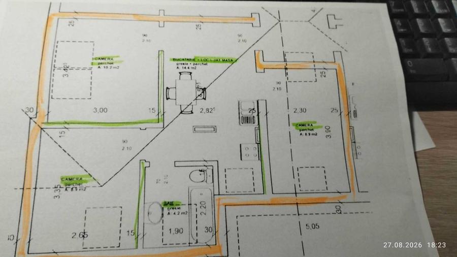 Apartament cu 2 camere decomandat în Gheorgheni