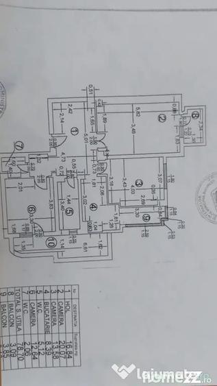 Apartament cu 3 camere decomandat în Decebal