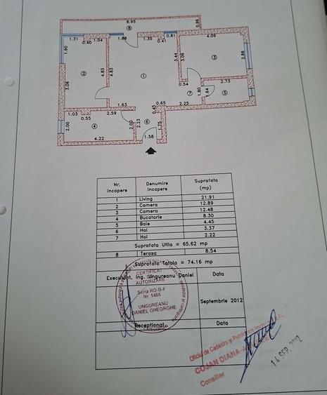 3 camere | 65,62 mp utili | COMISION 0 | Loc de parcare inclus - 15