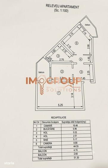 Apartament cu 2 camere decomandat în Alexandru cel Bun