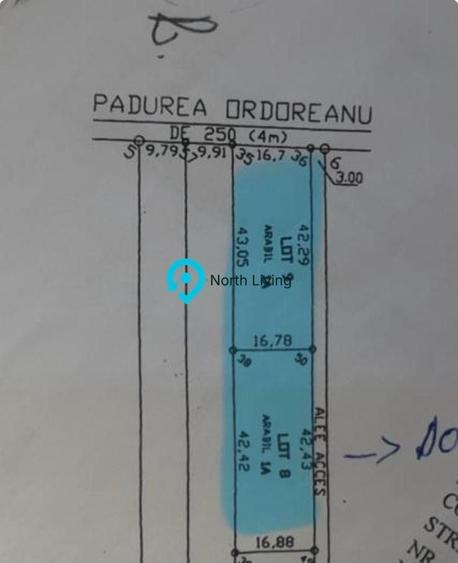 Teren agricol intravilan de 700 mp, în Ordoreanu