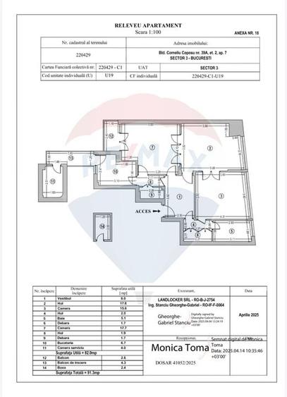 Apartament cu 3 camere semidecomandat în Unirii