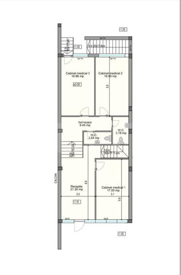 Spațiu comercial, de 140 mp, în Calea București