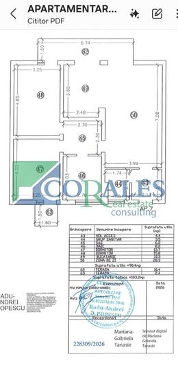 Apartament cu 3 camere decomandat în Girocului