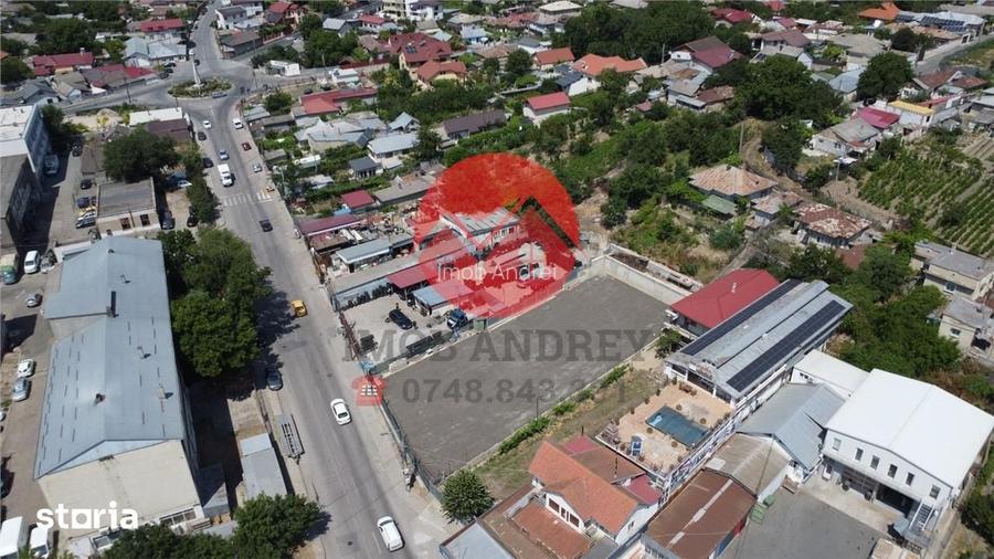 Teren 1.011 mp cu utilitati, ideal activitati comerciale, vad excelent