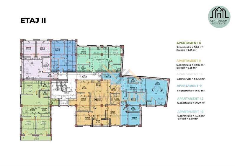Apartament cu 2 camere în Central