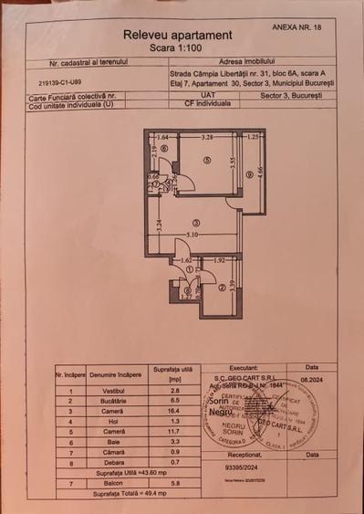 Apartament cu 2 camere semidecomandat, mobilat în Baba Novac