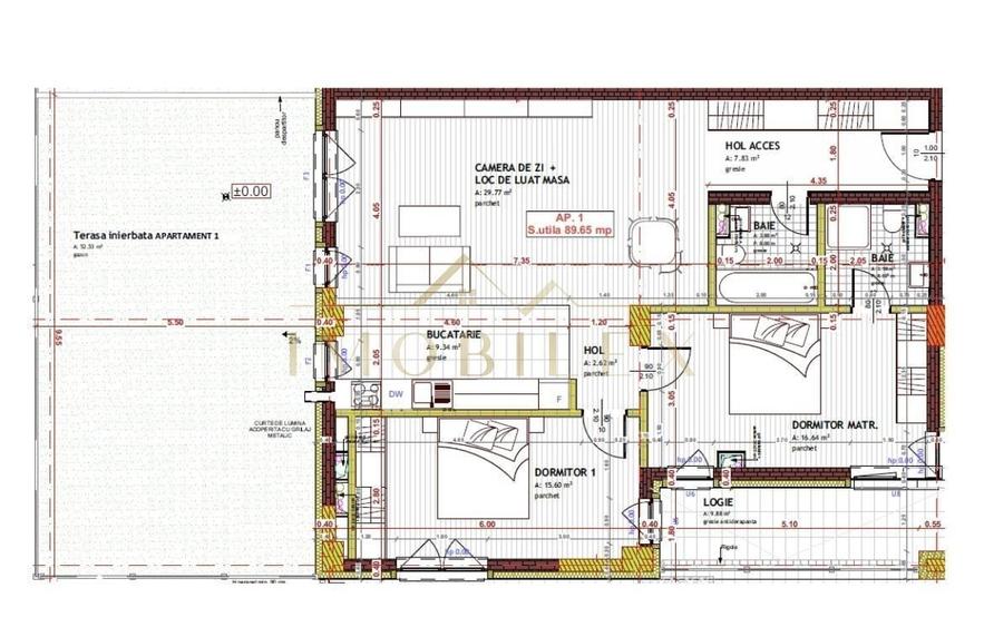 Apartament cu 3 camere în Florești