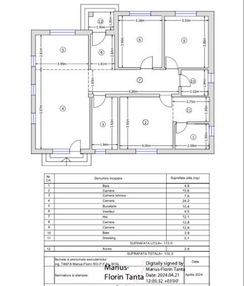 Casă individuală cu 4 camere cu Teren 510 Mp în Balotești