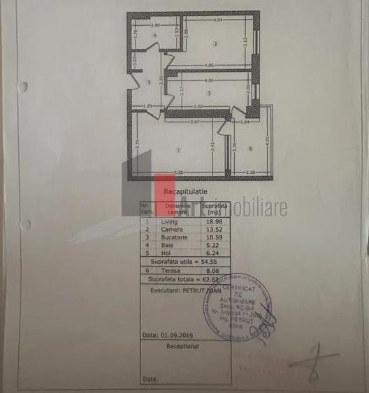 Apartament cu 2 camere decomandat în Lujerului