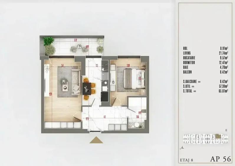 2 Camere | izolat fonic | Premium | Mutare Imediata – Theodor Pallady - 2