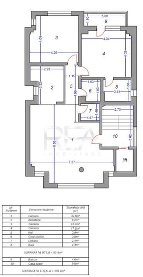 Apartament cu 3 camere semidecomandat, mobilat în Moșilor