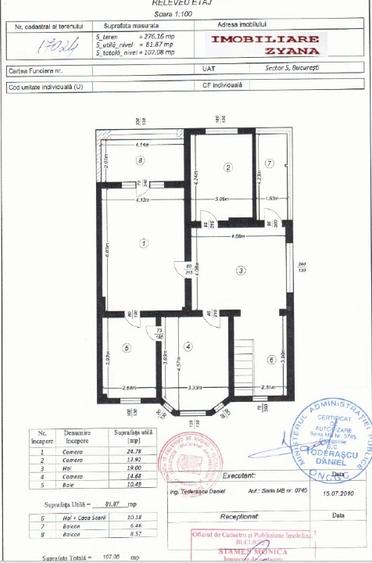 Casă individuală cu 5 camere cu Teren 90 Mp în Cotroceni