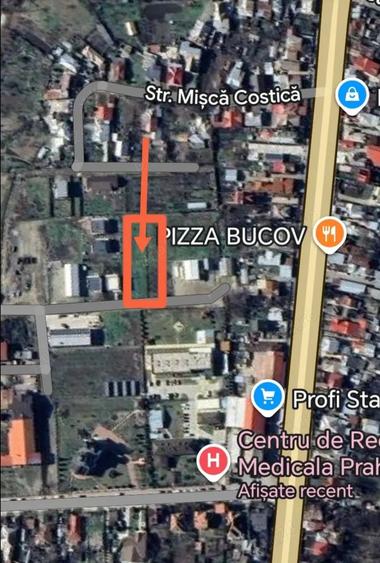 Teren de 1286 mp, în Bucov