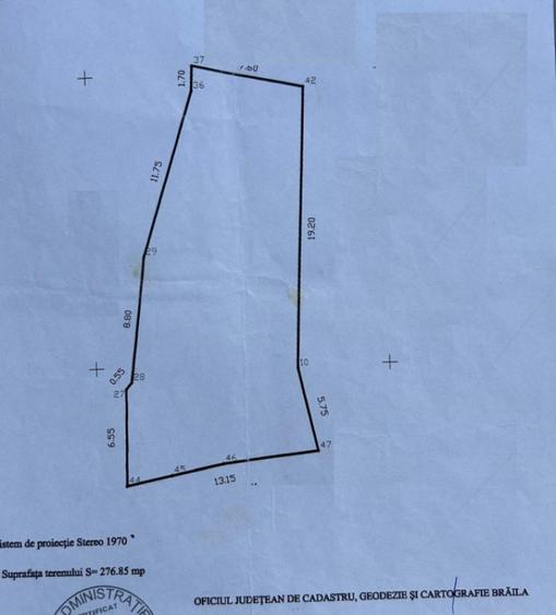 Teren de 276 mp, în Ultracentral