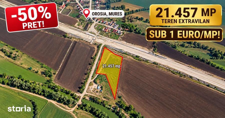 Teren de 21457 mp, în Cuci