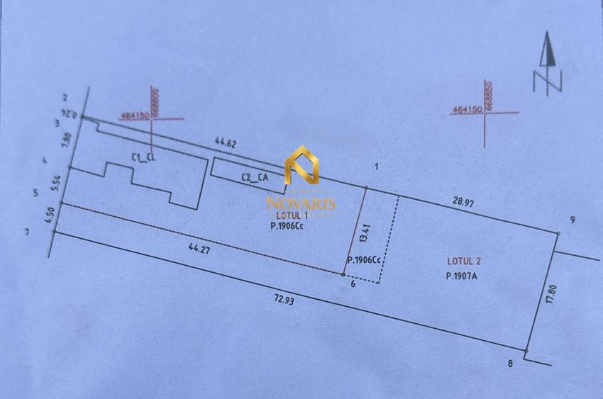 Teren Construcții intravilan de 714 mp, în Golești