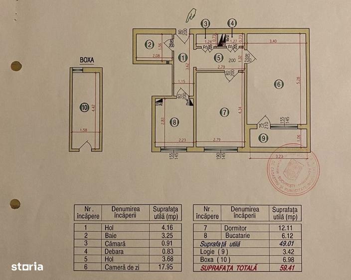 Apartament cu 2 camere decomandat în Nicolae Grigorescu